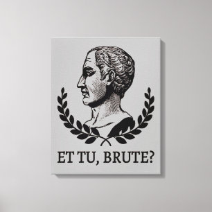 Et Tu, Brute? Shakespeare's Julius Caesar Quote V Canvas Print