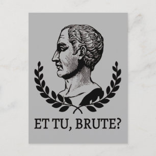 Et Tu, Brute? Shakespeare's Julius Caesar Quote V Postcard