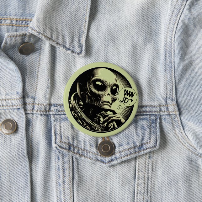 ET WWJD 7.5 CM ROUND BADGE (In Situ)
