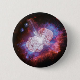 Eta Carinae Binary Star System Fireworks 6 Cm Round Badge