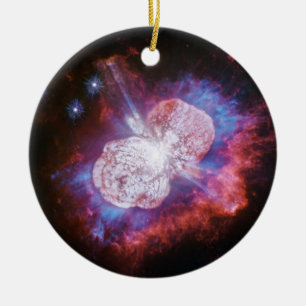Eta Carinae Binary Star System Fireworks Ceramic Ornament