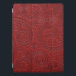 Etched Modern Burgundy Red Paisley Floral Pattern iPad Pro Cover<br><div class="desc">This stylish design features an etched textured modern paisley floral pattern #ipad #ipadcase #ipadcovers #tabletcases #cases #ipadcases #electronics #paisley #pattern #gifts #giftsforher #giftsforwomen #giftsforhim #giftsformen #home #office #work #school #officesupplies #schoolsupplies #style #trendy</div>