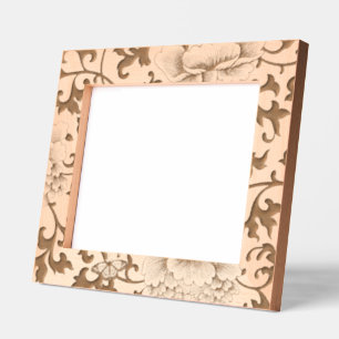 ETCHED PICTURE FRAMES JAPANESE FLORAL PATTERN