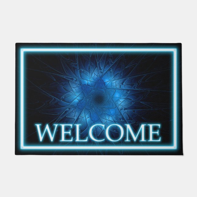 Etched Star of David - Welcome Doormat (Front)
