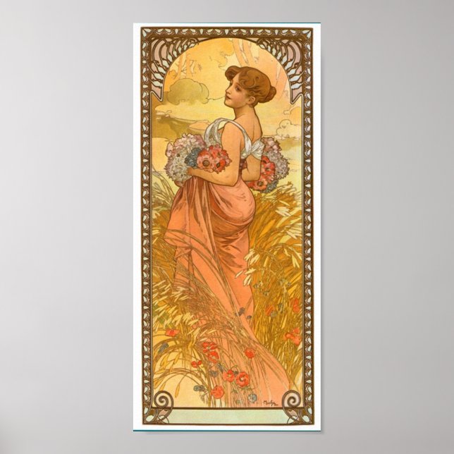 Ete ~ By Alphonse Mucha Poster (Front)