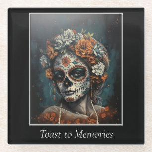 Eternal Beauty, custom Glass Coaster