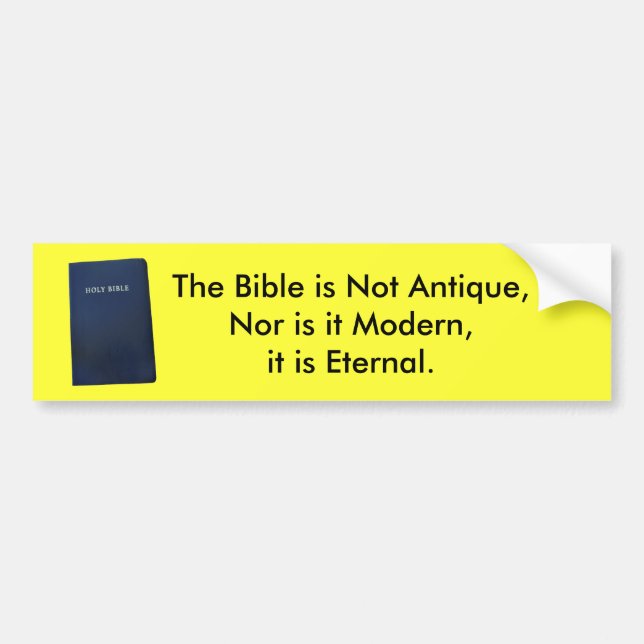 Eternal Bible Bumper Sticker (Front)
