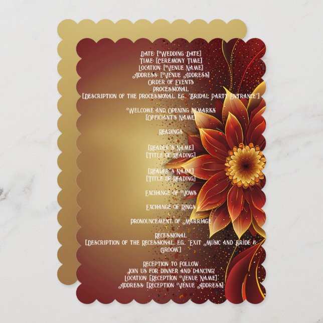 Eternal Bloom: A Timeless Celebration of Love (Front/Back)