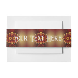 Eternal Bloom: A Timeless Celebration of Love Invitation Belly Band