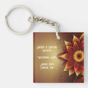 Eternal Bloom: A Timeless Celebration of Love Key Ring