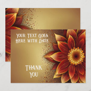 Eternal Bloom: A Timeless Celebration of Love Thank You Card