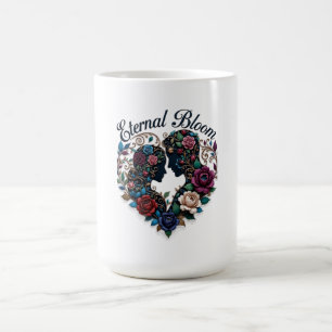 Eternal Bloom Embrace T-Shirt   Intricate Couple Coffee Mug