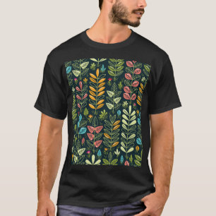 Eternal Blooms: Hand-Drawn Floral Elegance T-Shirt
