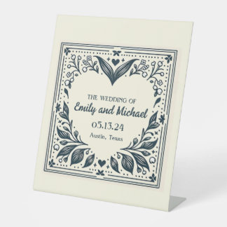 Eternal Blooms Pedestal Sign