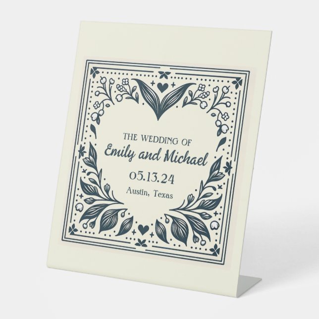 Eternal Blooms Pedestal Sign (Front)