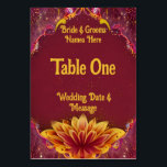 Eternal Blossoms: A Celebration of Love Table Number<br><div class="desc">"Eternal Blossoms: A Celebration of Love" Wedding Collection Introducing the Eternal Blossoms Wedding Collection, a beautifully crafted invitation set designed to celebrate love and elegance. The design features intricate floral motifs, blending vibrant shades of deep magenta, pink, and gold to create a luxurious and timeless feel. Perfect for couples who...</div>