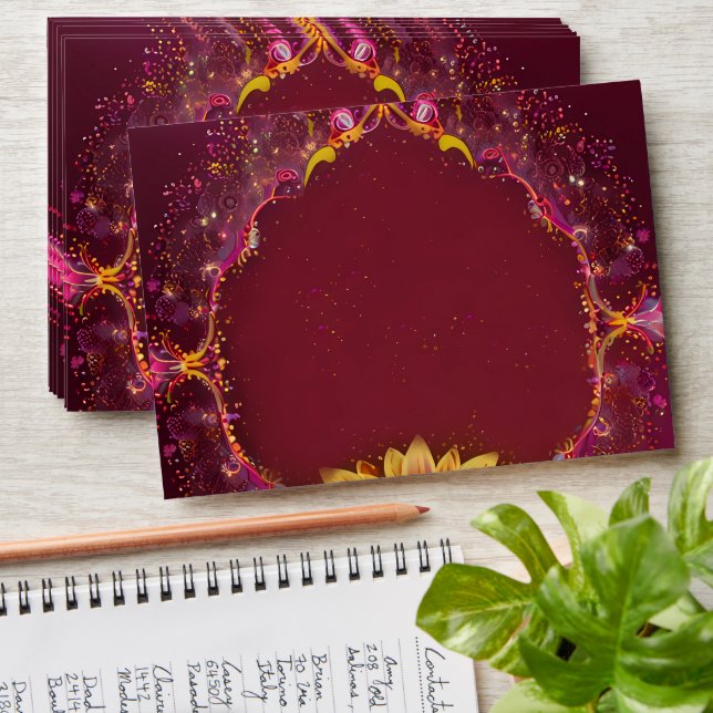 Eternal Blossoms: A Celebration of Love" Wedding  Envelope (Stacked)