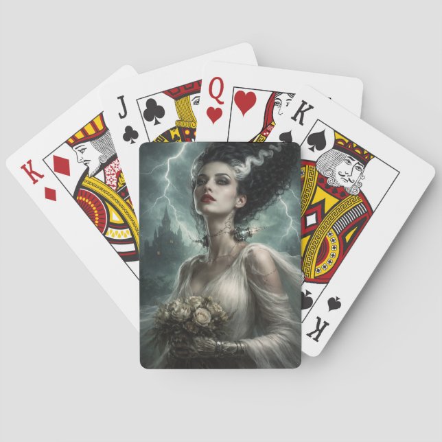 Eternal Bride: Lightning-Born Beauty Playing Cards (Back)