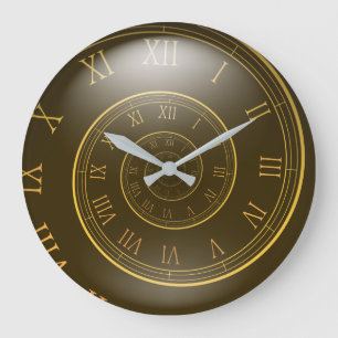 Eternal Clocks, Spiral Roman Large Clock