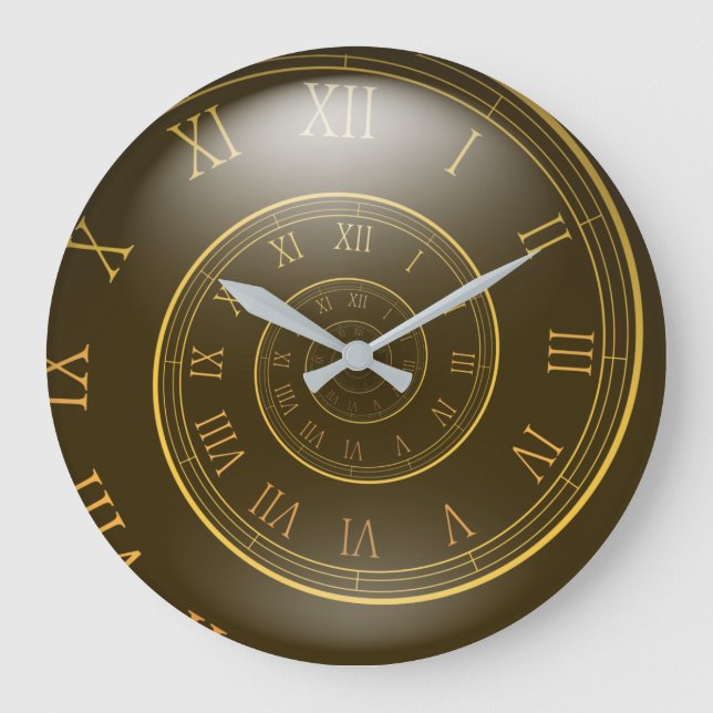 Eternal Clocks, Spiral Roman Large Clock (Front)