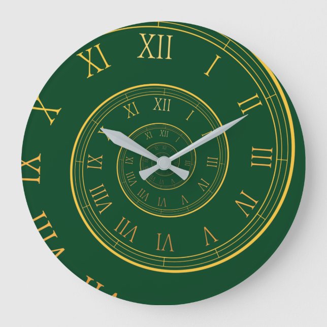 Eternal Clocks, Spiral Roman Large Clock (Front)