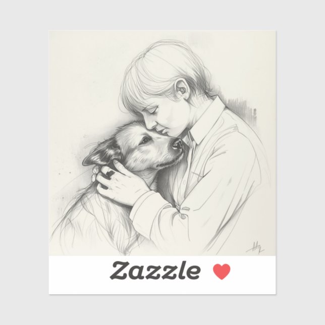 Eternal Companions: Black & White Pet Bond Paintin (Sheet)