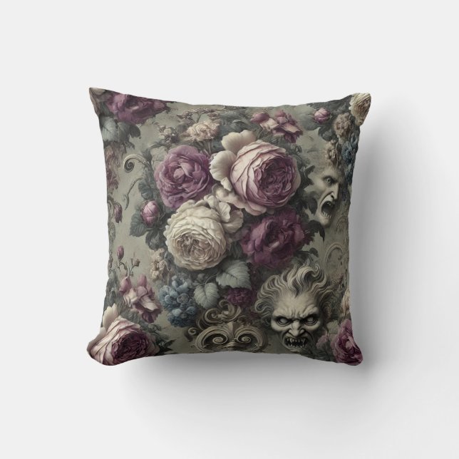 Eternal Conflicts – Gothic Victorian Cushion (Front)