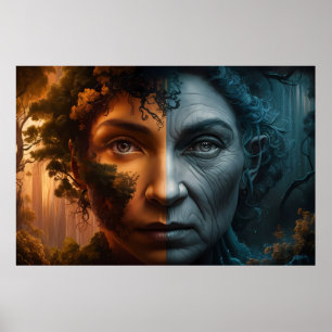 Eternal Contrast: Where Youth Meets Age Poster