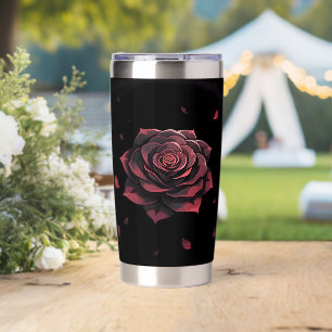 Eternal Crimson Rose - Gothic Noir Insulated Tumbler