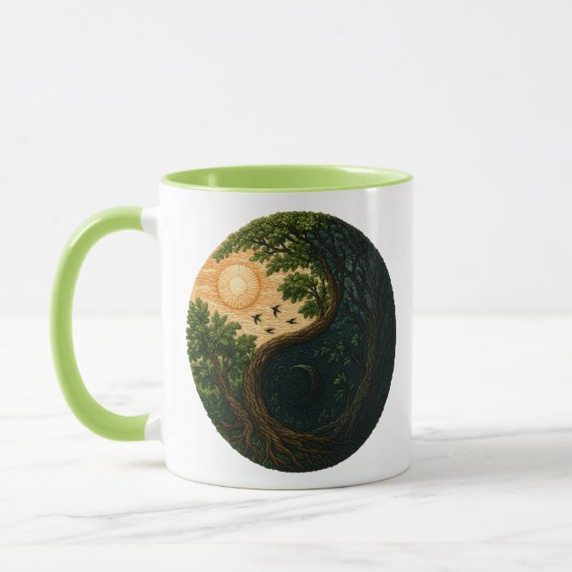 Eternal Cycle: Nature's Balance Mug (Left)