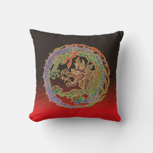 Eternal Dragon Circle Cushion