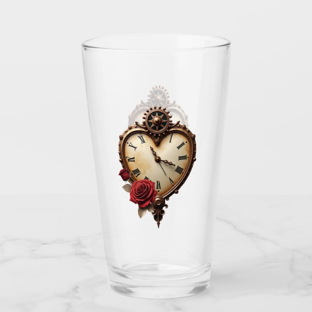 Eternal Elegance – Clockwork Heart Glass (Front)