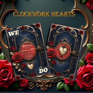 Eternal Elegance – Clockwork Heart Invitation