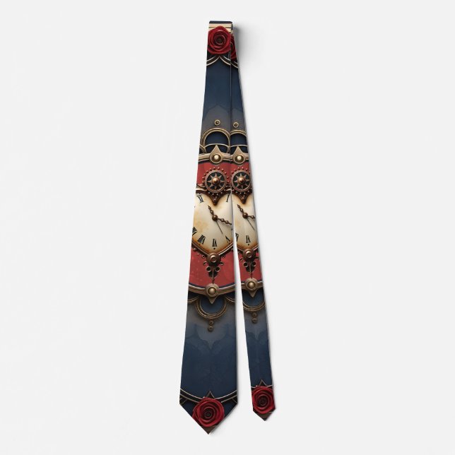 Eternal Elegance – Clockwork Heart Tie (Front)