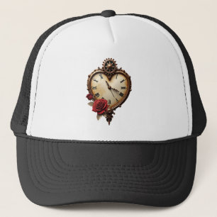 Eternal Elegance – Clockwork Heart Trucker Hat