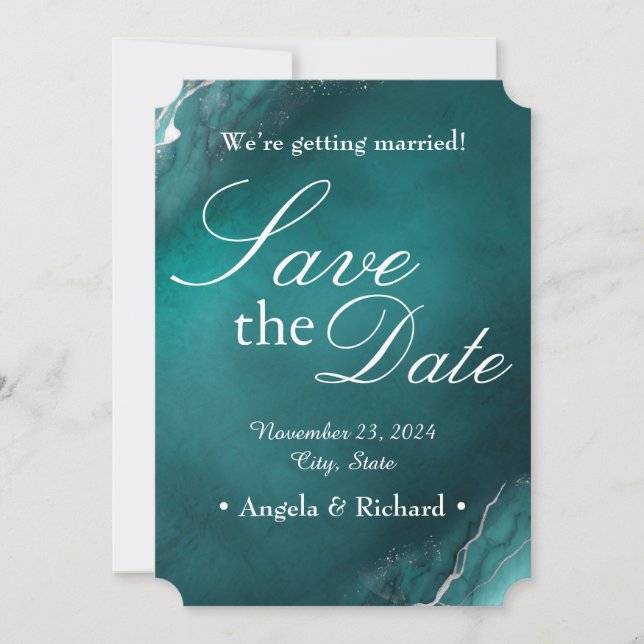 Eternal Elegance: Save the Date (Front)