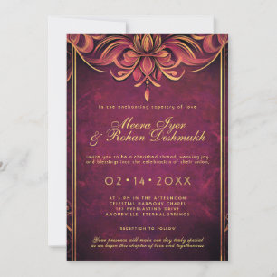 Eternal Elegance: The Royal Marigold  Invitation