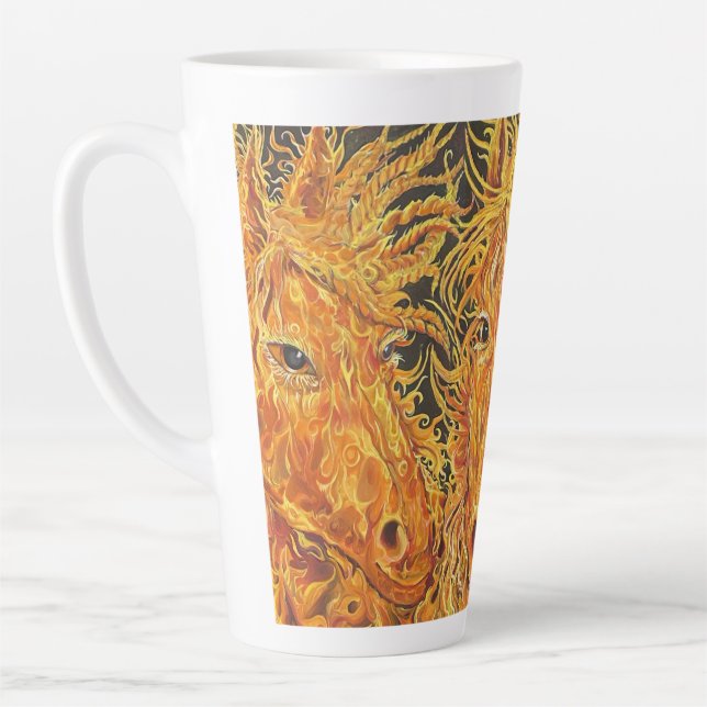 Eternal Equilibrium-Horses-Twin Flames Latte Mug (Left)