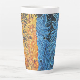 Eternal Equilibrium-Horses-Twin Flames Latte Mug
