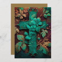 Eternal Faith - A Timeless Verdigris Cross