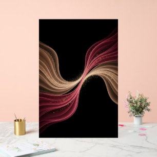 Eternal Flow of Love — Abstract Romantic Art Acrylic Sign