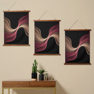 Eternal Flow of Love — Abstract Romantic Art Hanging Tapestry