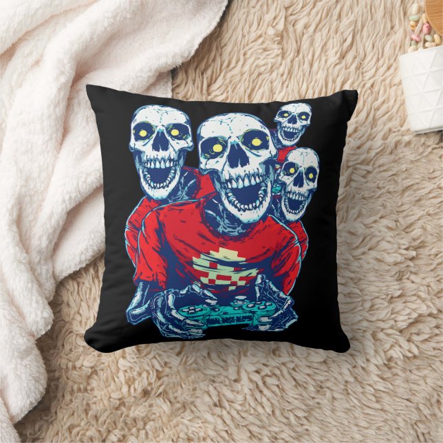 Eternal Gaming Brotherhood: The Red Gamer Skeleton Cushion (Blanket)