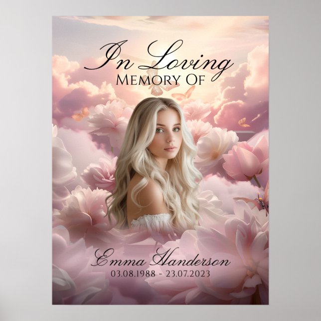  Eternal Garden Memorial Welcome Sign Poster  (Front)