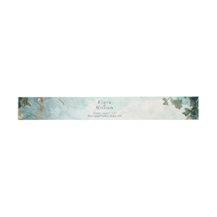 Eternal Grace Elven Wedding  Invitation Belly Band