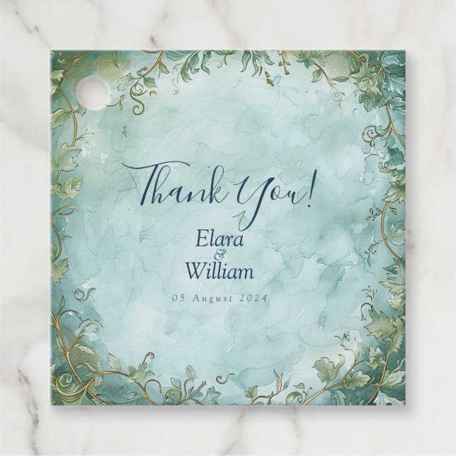 Eternal Grace Fantasy Wedding  Favour Tags (Front)