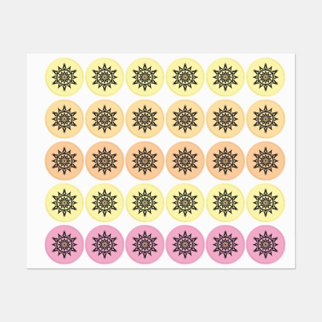 Eternal Harmony Mandala — Divine Geometry in Gold (Sheet)