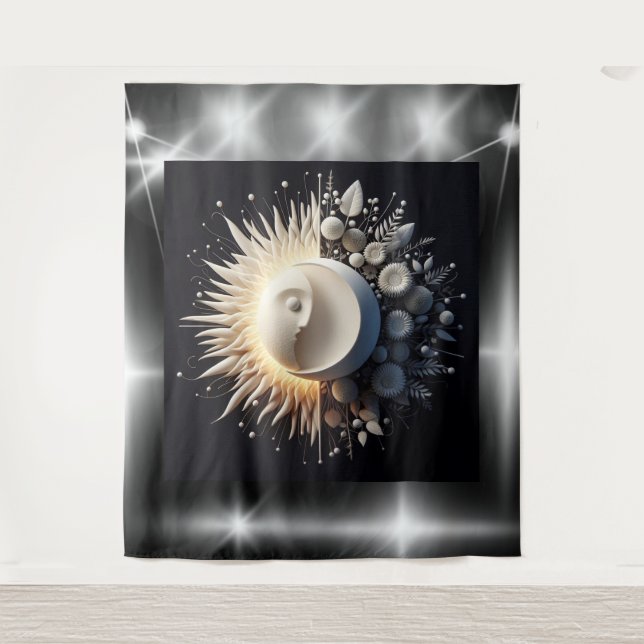 Eternal Harmony of Sun and Moon" Tapestry (Front)