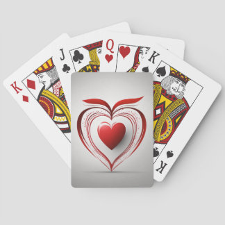 "Eternal Hearts Playing Cards - Passionate Play"