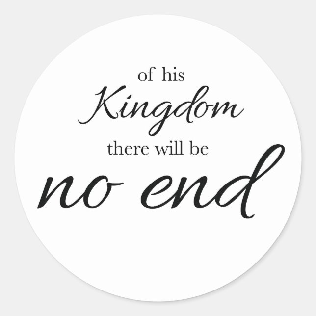 Eternal Kingdom Sticker (Front)